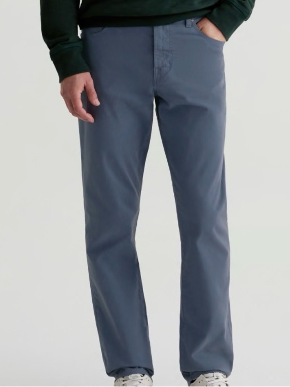 AG Everett Men's Blue Slim Straight Cotton Pants 34x32